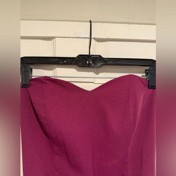 Lilly Pulitzer NWT Size 0 Amazing Burgundy Strapless Wide Leg Pant Jumpsuit - Picture 6 of 15